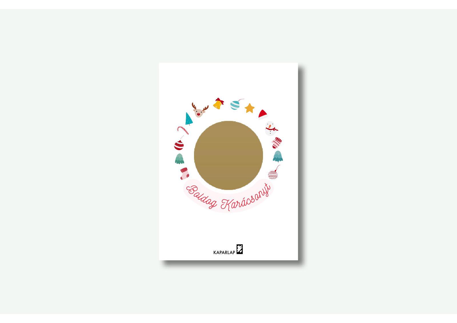 Boldog Karácsonyt kaparós sorsjegy