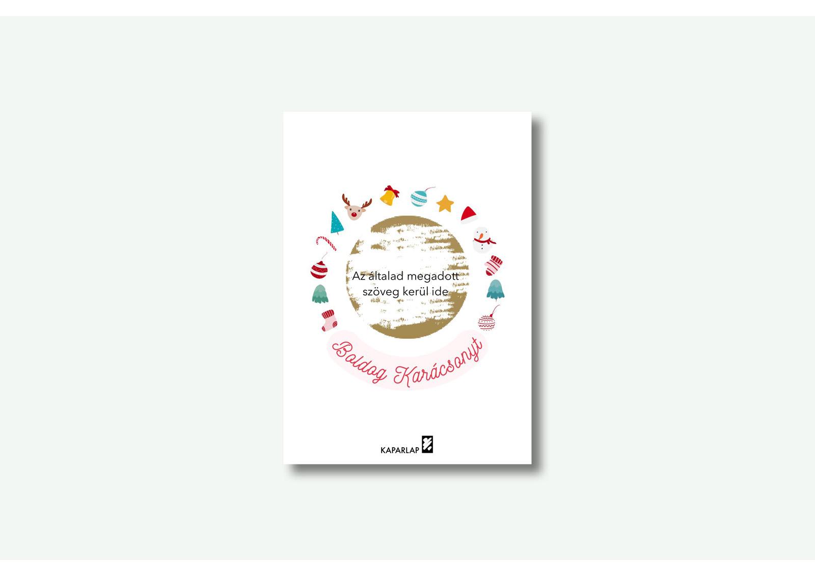 Boldog Karácsonyt kaparós sorsjegy