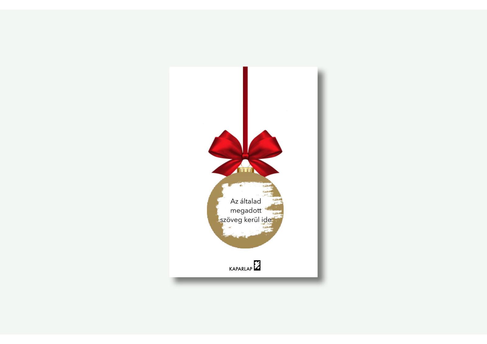 Karácsonyfadísz kaparós sorsjegy