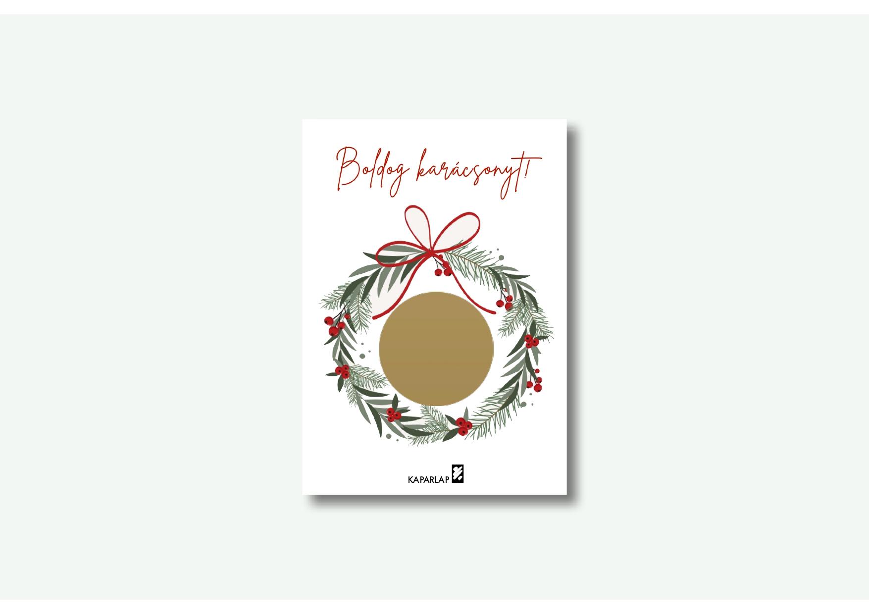 Ajtódísz kaparós sorsjegy