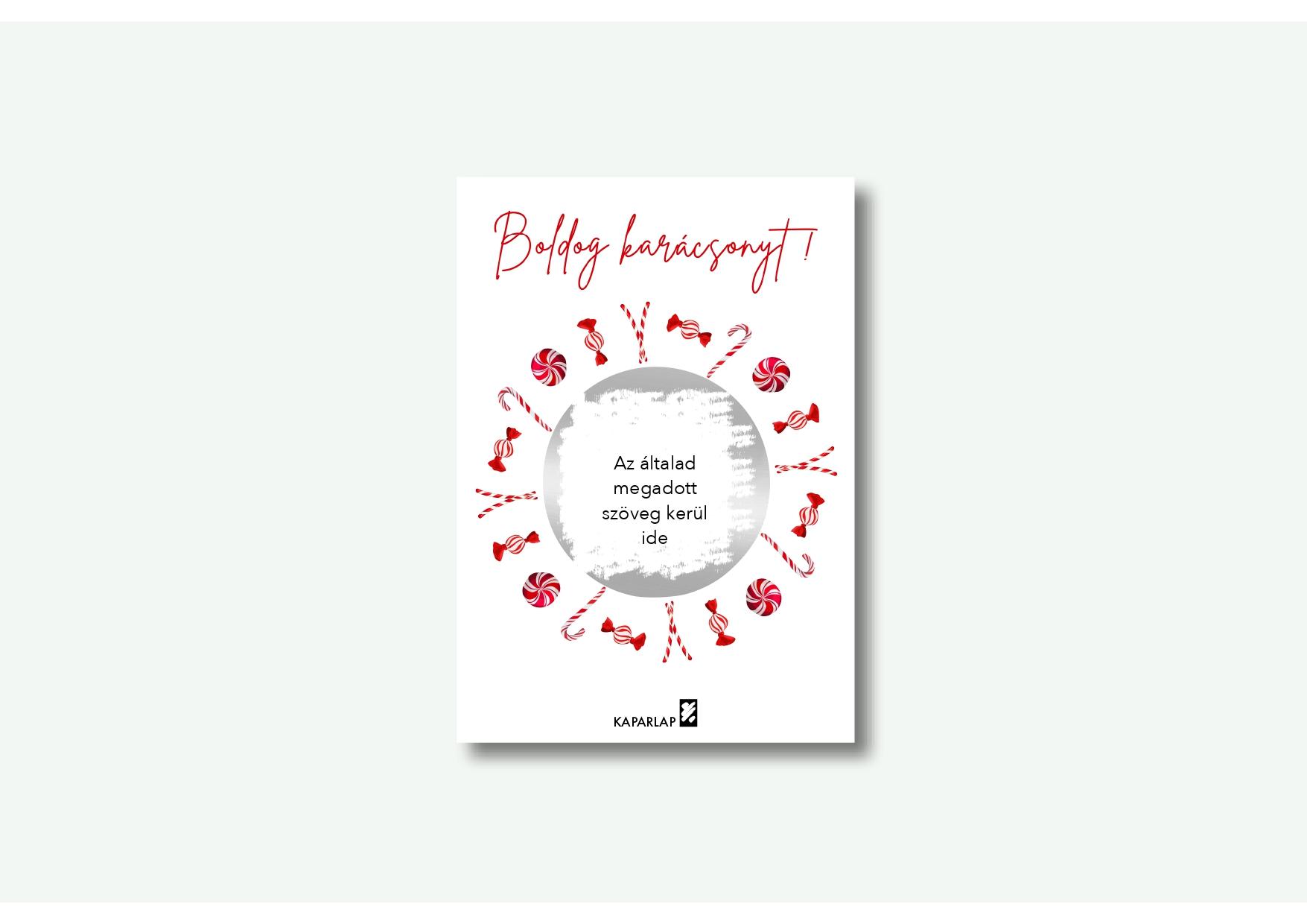 egyedi kaparós sorsjegy